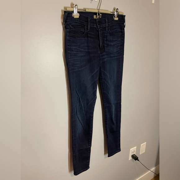 True Religion Halle Super Skinny Midrise Dark Wash Denim Designer Jeans 27” - Picture 4 of 7